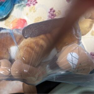 Brown and White Stuffed Animal Toy